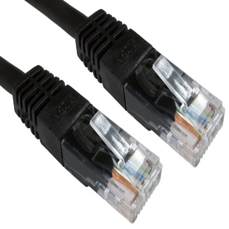 0.5m Cat 6 Utp Pvc Inj Mdd Cbl-blk Ert-600k - WC01