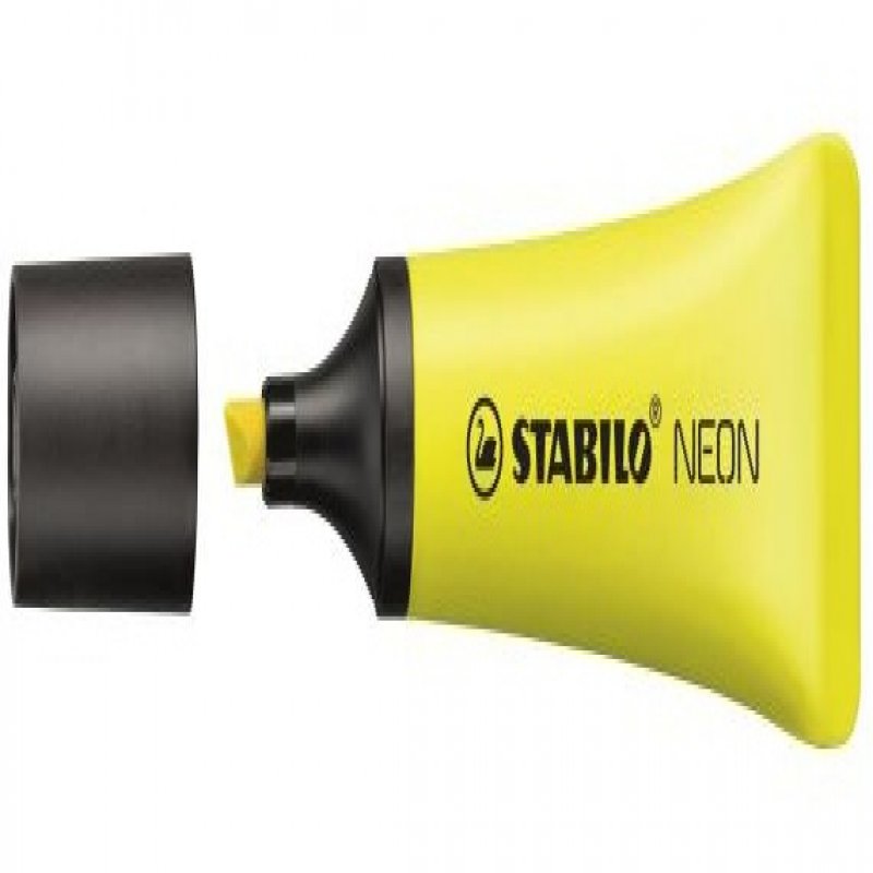 stabilo Stabilo Neon Highlighters Yellow (pk10) 72/24 - AD01