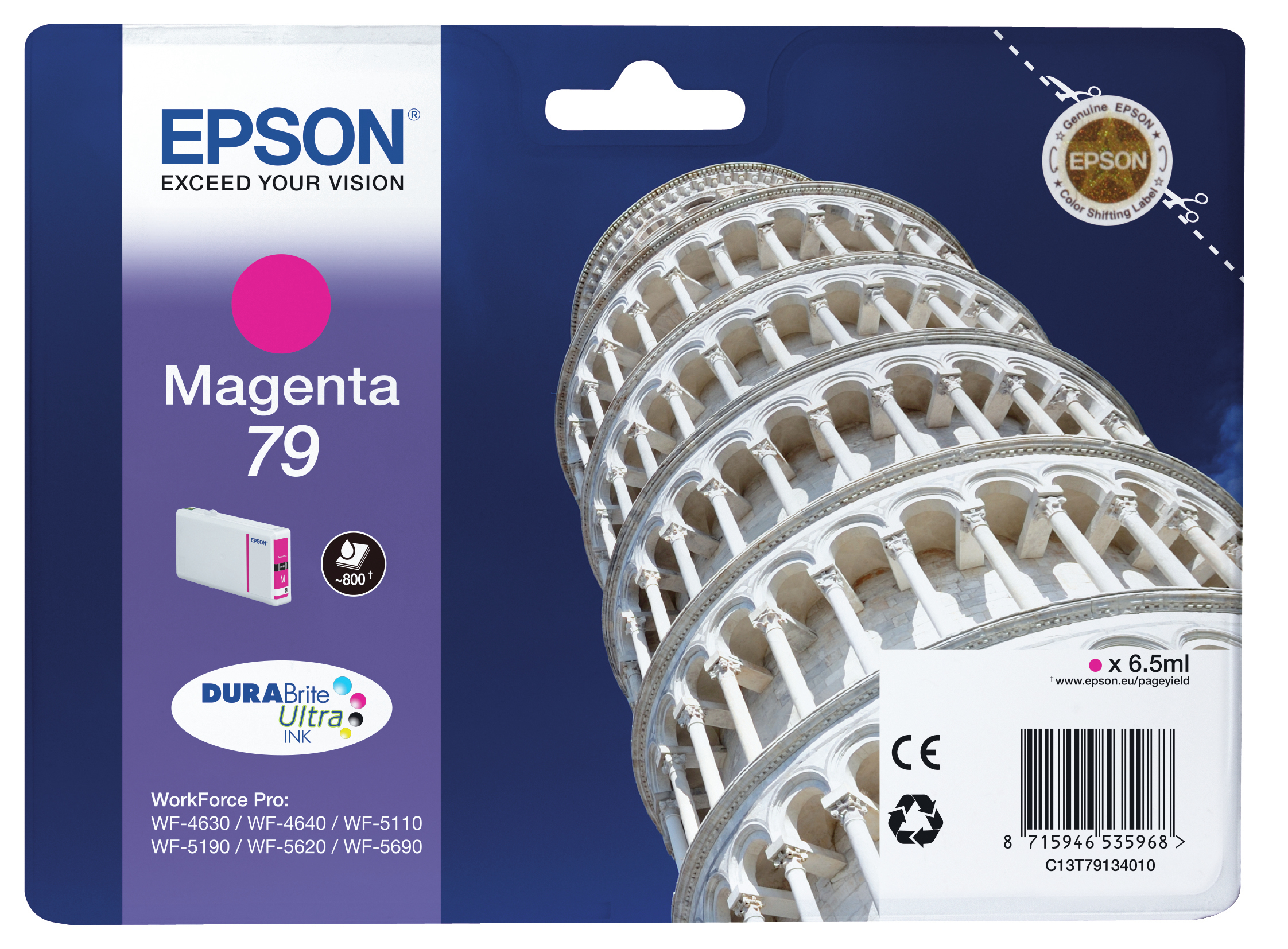 Epson - Supplies Ink Business (s Singlepack Magenta 79 Durabrite     Magenta 79 Durabrite Ultra Ink      C13t79134010