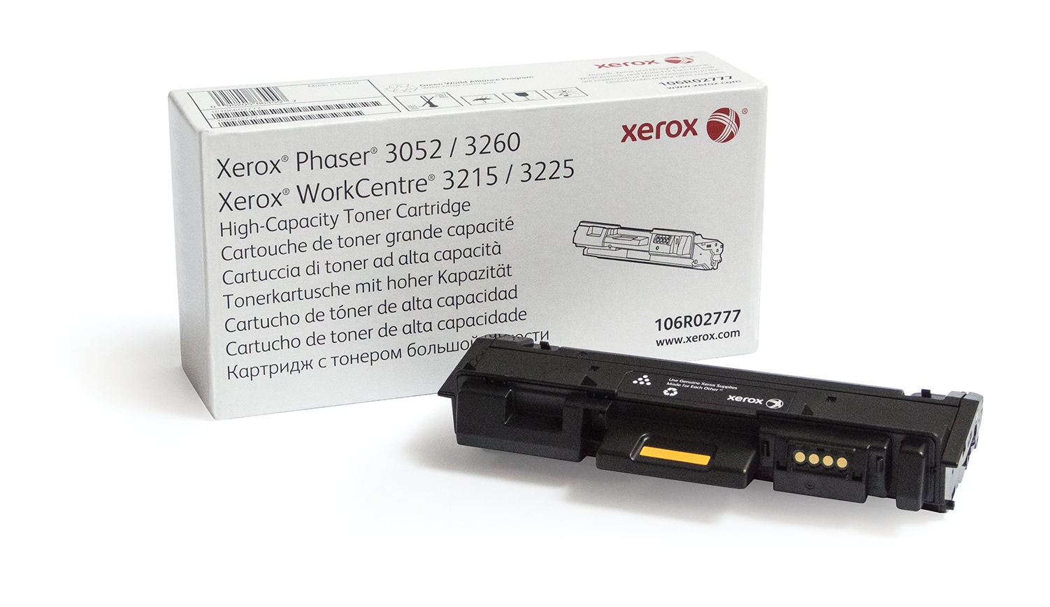 Xer106r02777   Xerox Wc3215/3225 High Black   Toner 3,000 Pages                                            - UF01