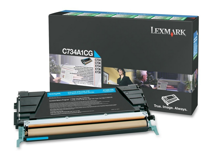 Remanufactured Lexmark C734A1CG Cyan Toner C734A1CG - rem01