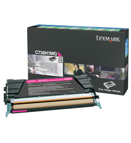 Remanufactured Lexmark C736 Magenta Toner 10k 0C736H1MG - rem01