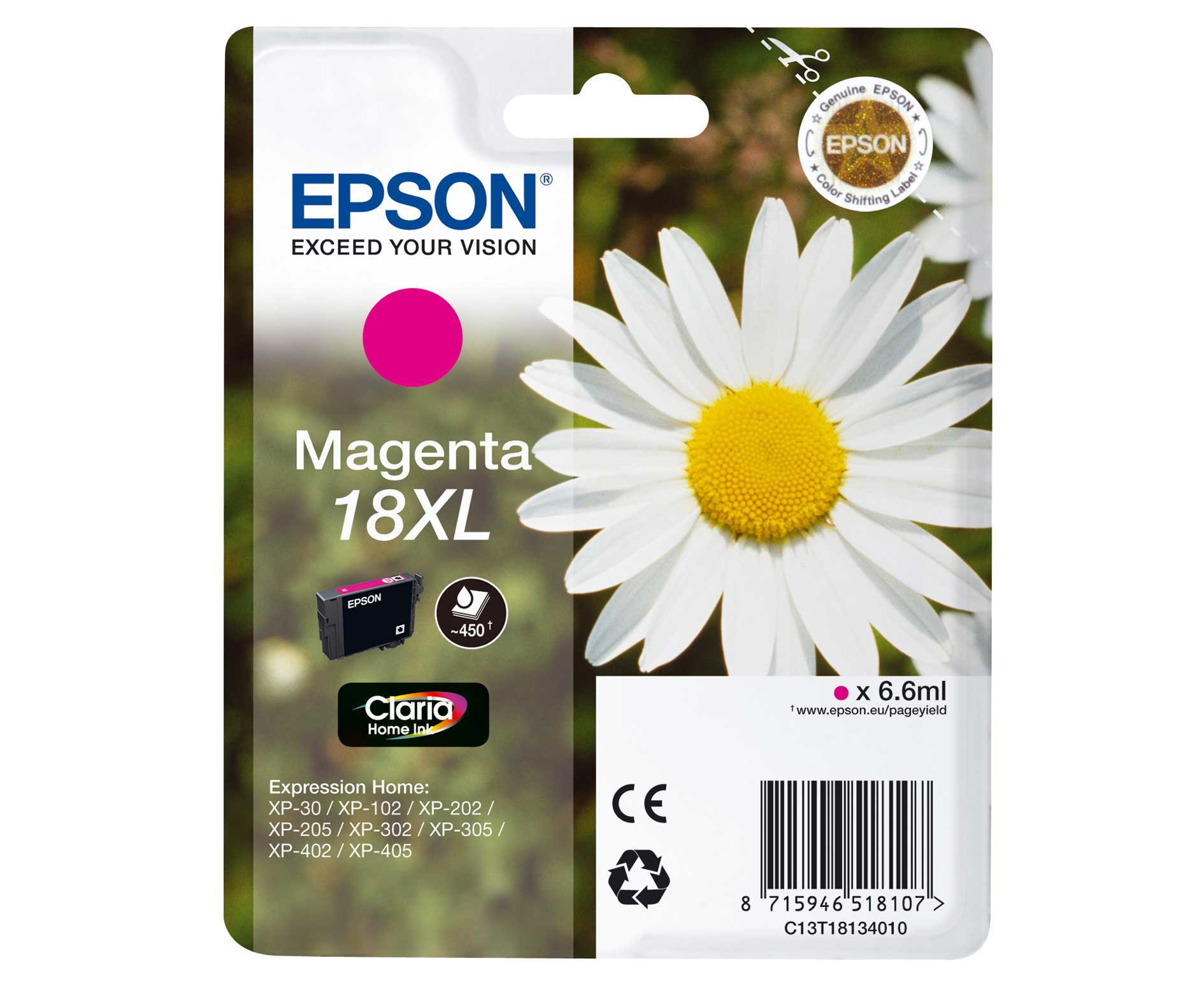 Compat Epson C13T18134010 (18XL) Magenta Cartridge C13T18134010 - rem01