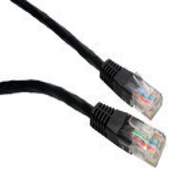 0.5m Cat 5 E  Moulded Boot  Black- 99trt-600k - WC01