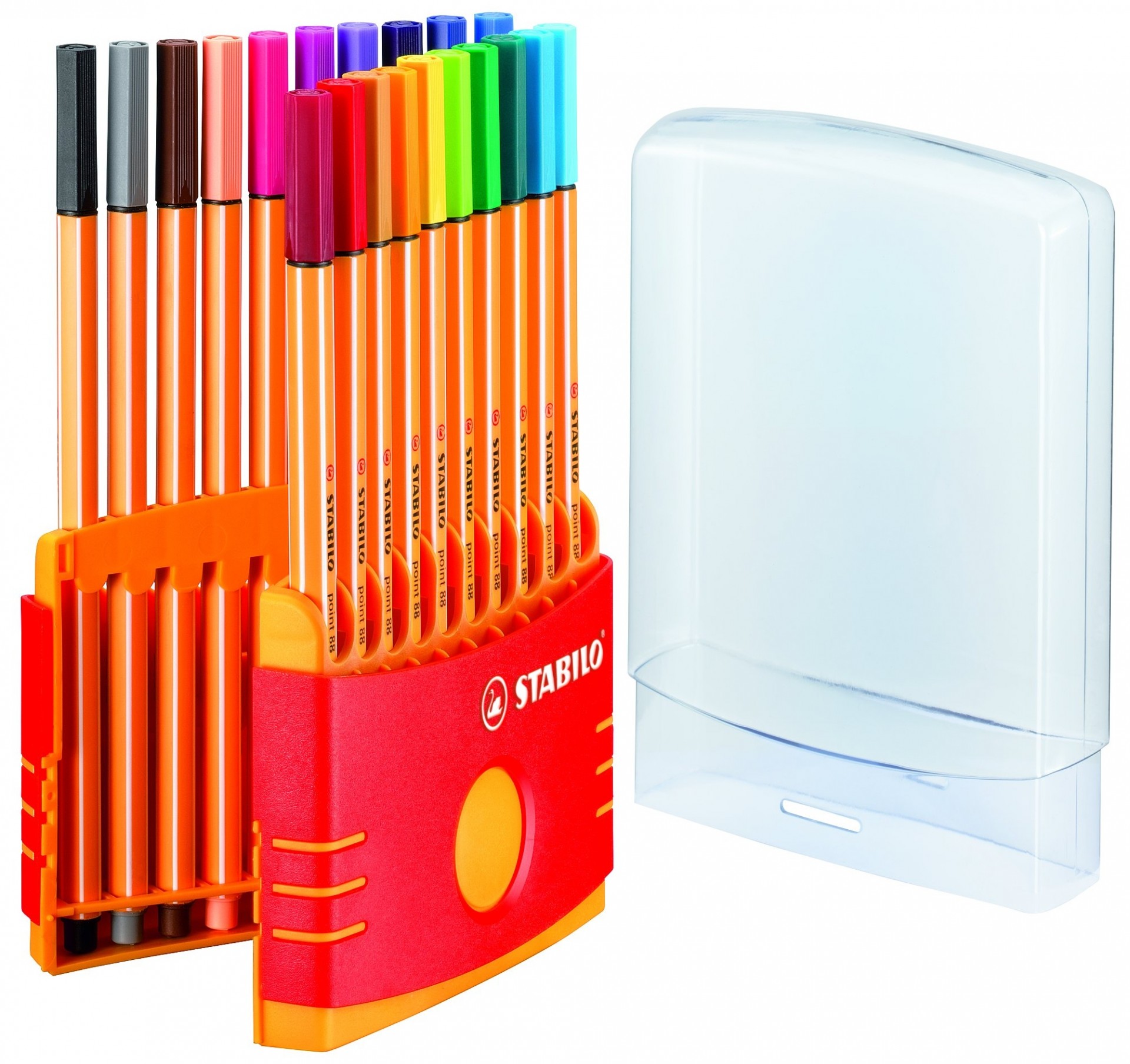 stabilo Stabilo Point 88 Pen Fineliner 0.4mm Assorted Pk20 8820-03 - AD01
