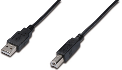 Assmann - Dc Pos                 Digitus Usb Cable Type A - B        M/m 1.8m Usb 2.0 Suitable Ul Bl     Ak-300102-018-s
