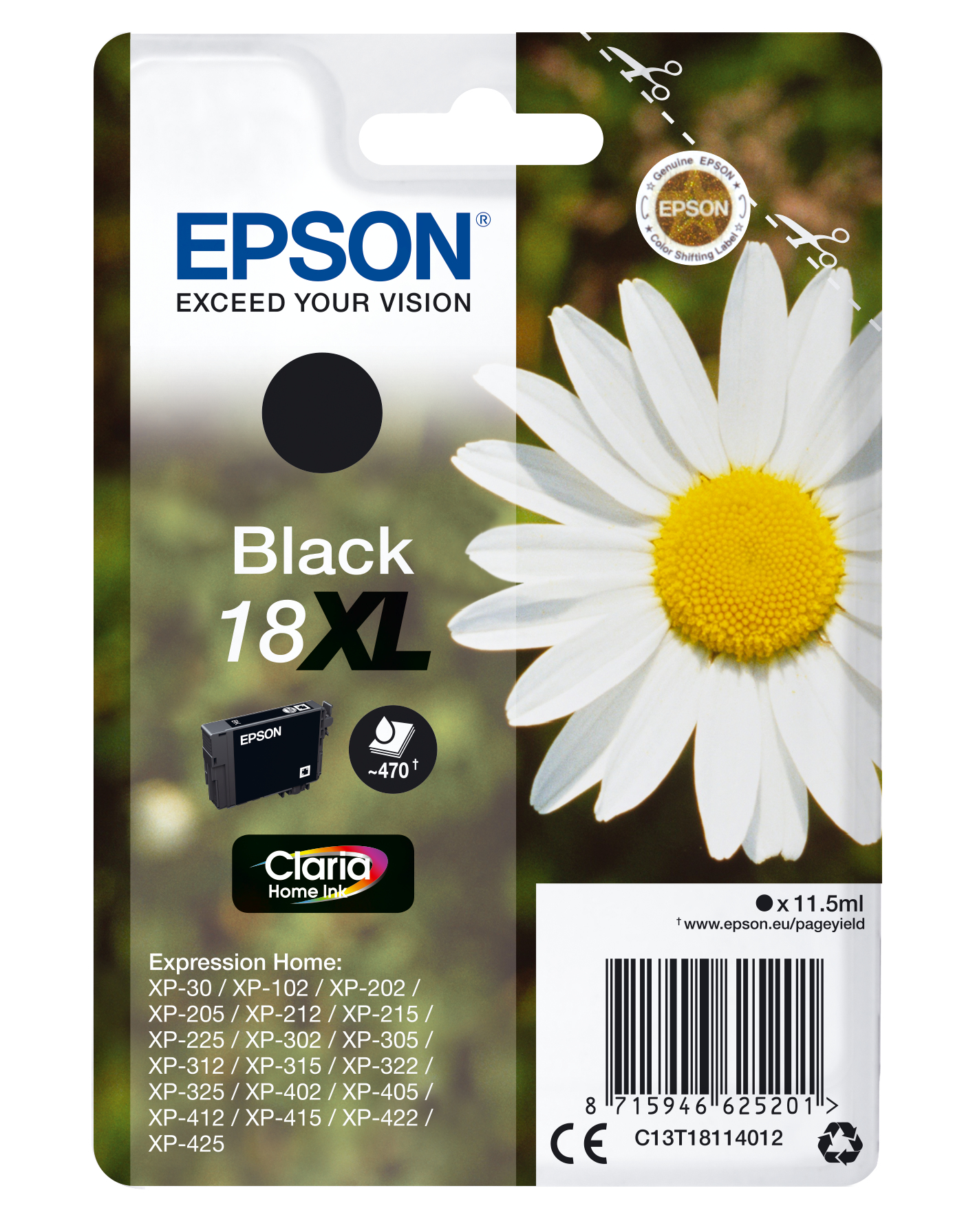18xl Daisy Blk Ink Cart C13t18114012 - WC01