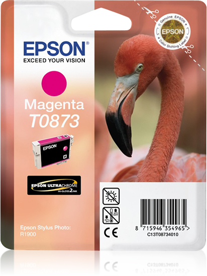 Epst08734010   Epson T0873 Magenta Ink        T087 Sp R1900 Magenta                                        - UF01