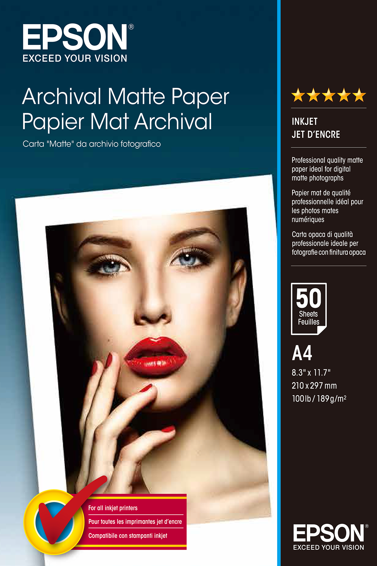 Archival Matte Paper A4 50sh C13s041342 - WC01