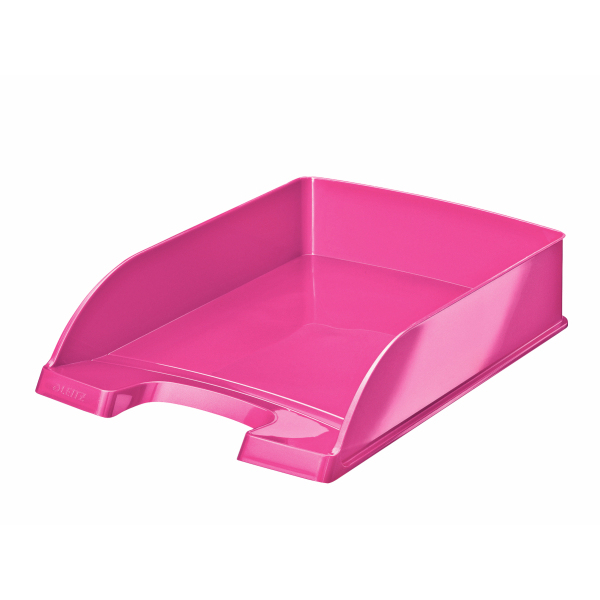 esselte Leitz Wow Letter Tray Pink Metallic A4 52263023 - AD01