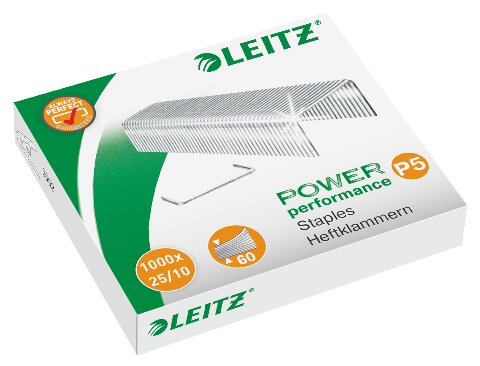 esselte Leitz Staples 25/10mm (pack 1000) 55740000 - AD01