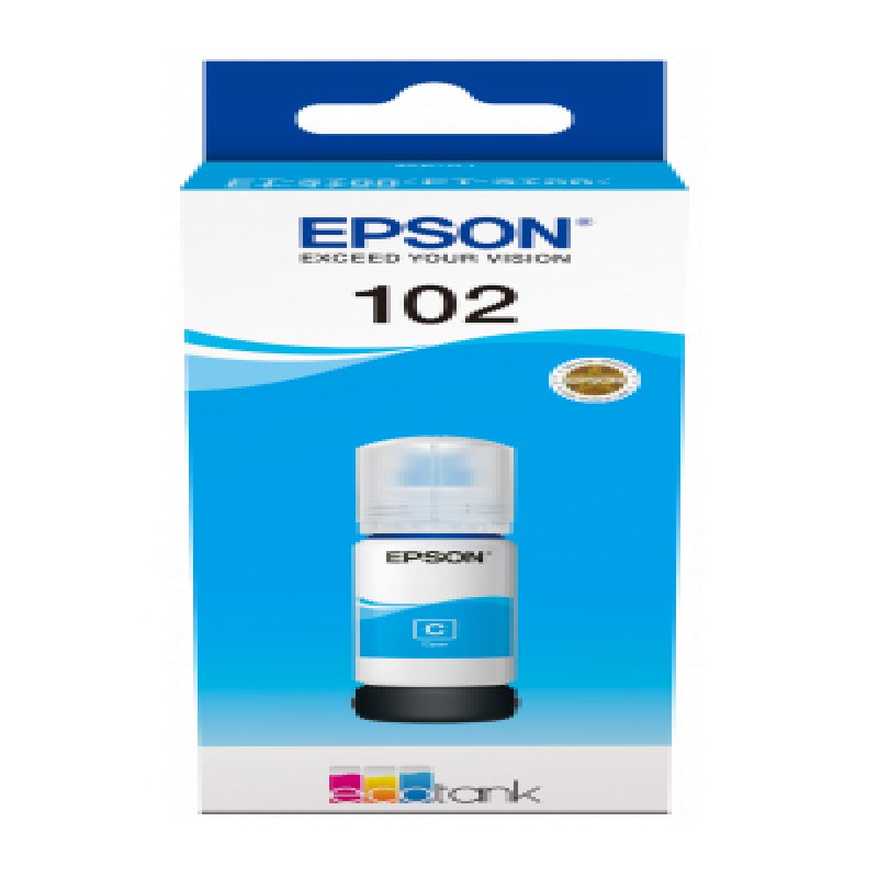102 Ecotank Cyan Ink Bottle C13t03r240 - WC01
