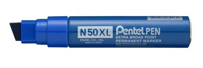 pentel N50xl Perm Chisel Mkr Bl Pk6 N50xl-c - AD01