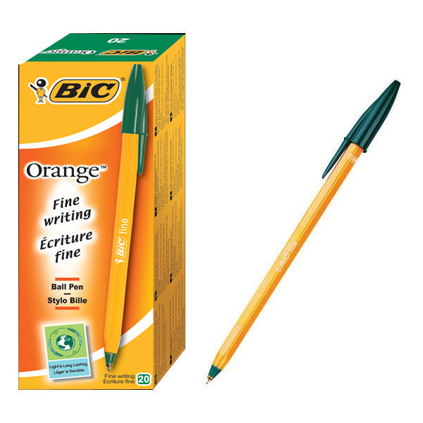 bic Bic Orange Ball Pen Fine Green Pk50 1199110113 - AD01