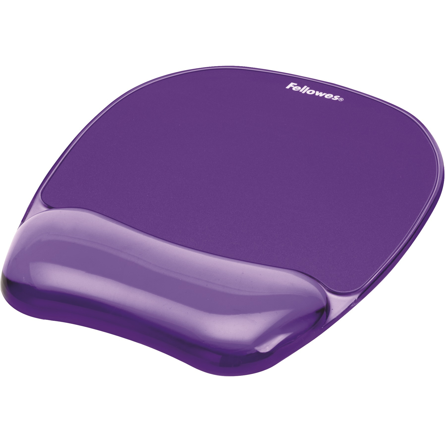 fellowes Fellowes Crystal Mouse Pad And Wrist Rest Purple 91441 9144104 - AD01