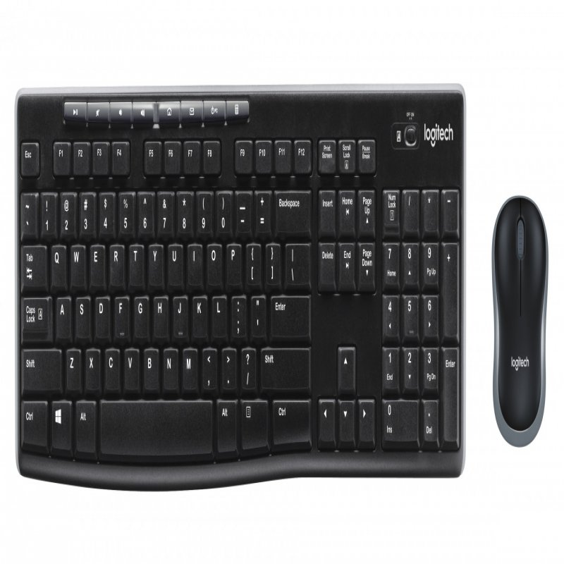 Logitech MK270 Combo UK Wireless, Black 920-004523