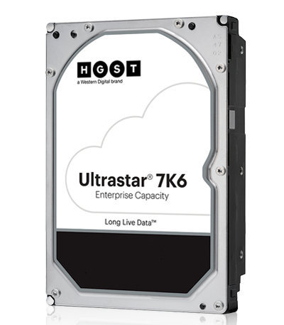 HGST Ultrastar 7K6 HUS726T4TALA6L4 - Hard Drive - 4 TB - Internal - 3.5" - SATA 6Gb/s - 7200 Rpm - Buffer: 256 MB 0B35950 - C2000