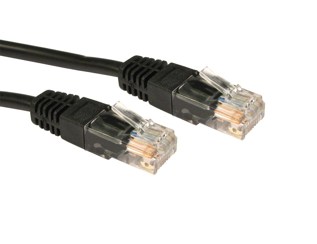 0.5m Cat5e Utp Pvc Inj Mdd Cbl-blk   Urt-600k - WC01
