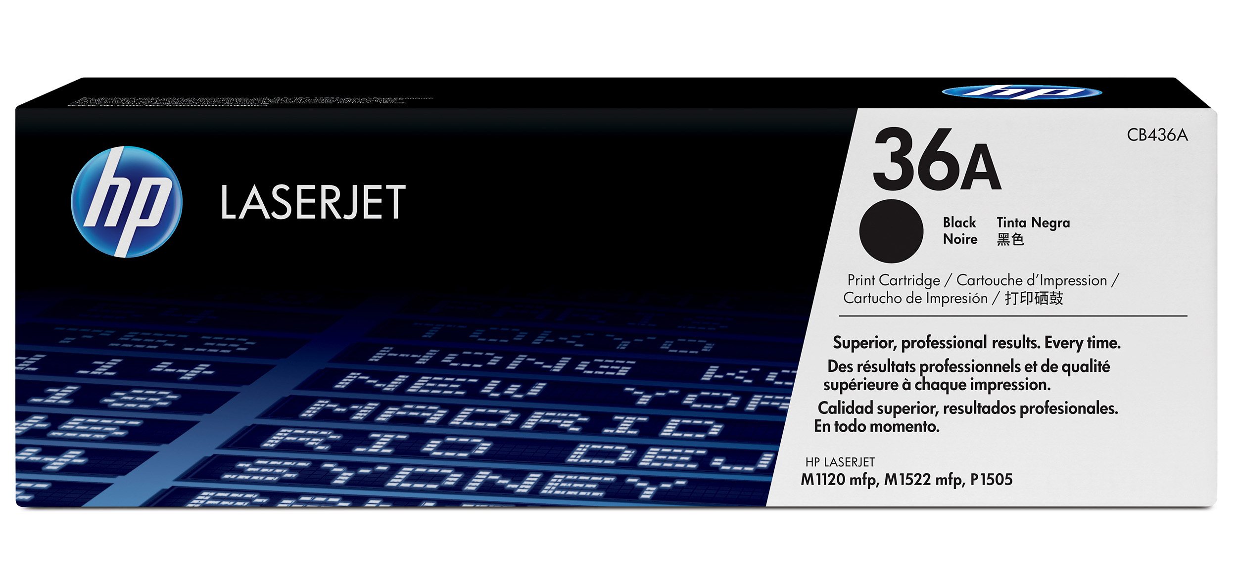 (1) Hp Laserjet Blk Cart Lj P1505    Cb436a - WC01