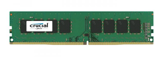 Crucial - DDR4 - 4 GB - DIMM 288-pin - 2666 MHz / PC4-21300 - CL19 - 1.2 V - Unbuffered - Non-ECC CT4G4DFS8266 - C2000