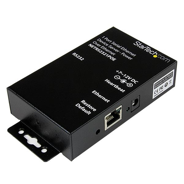 Startech - Industrial Io         1 Port Serial Ethernet Device       Server - Power Over Ethernet        Netrs2321poe