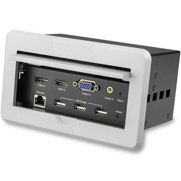 Startech - Audio Video           Conference Table Box - A/v          Connectivity - Lan - Usb Charging   Box4hdecp2