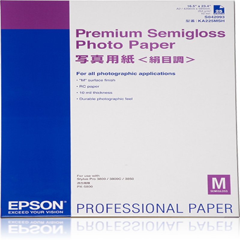 A2 Premium Semi-gloss Photo Paper(25 C13s042093 - WC01
