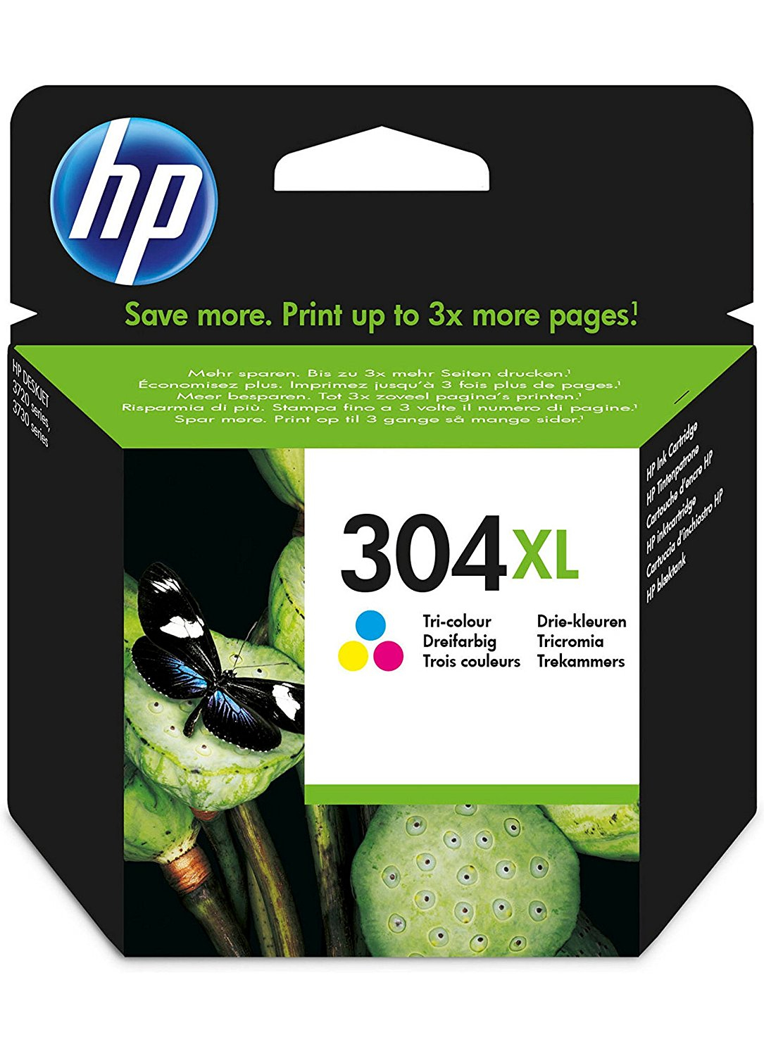 Hp - Inkjet Supply Mvs (1n)      Ink Cartridge No 304xl Tri-colo     Blister                             N9k07ae#301