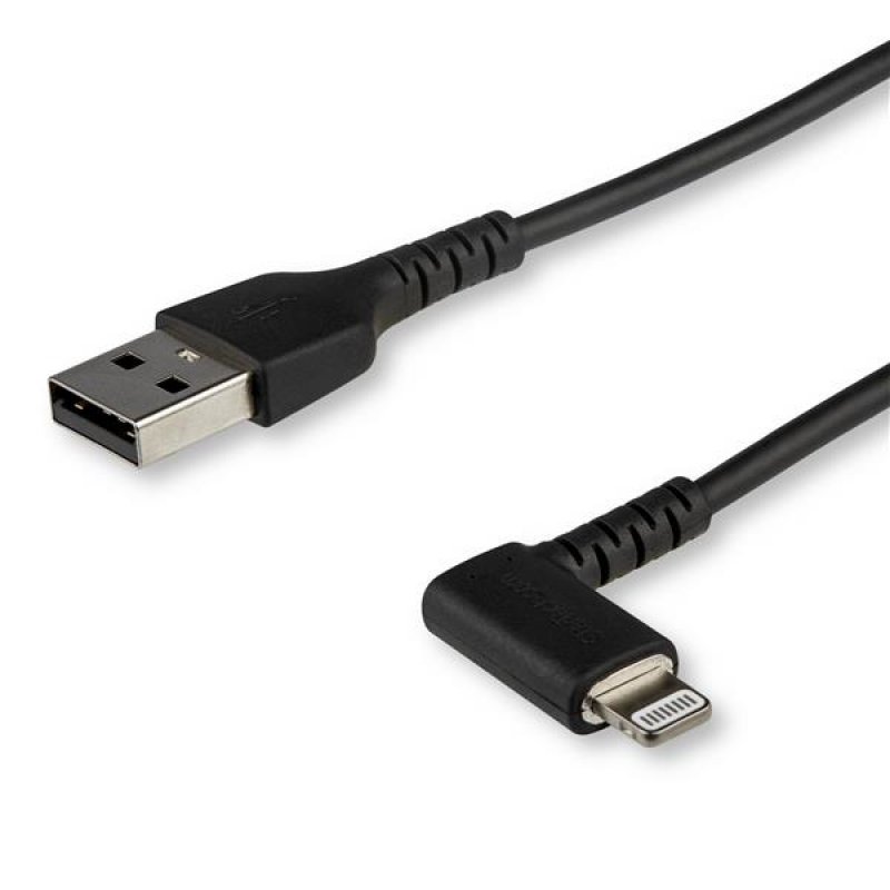 startech 2m Angled Lightning To Usb Black Cable Rusbltmm2mbr - AD01
