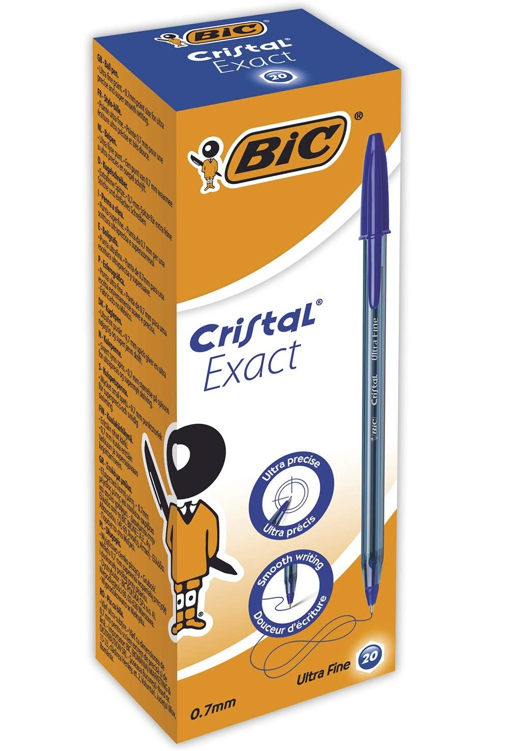 bic Bic Cristal Exact Ballpoint Pen Bl Pk20 992605 - AD01