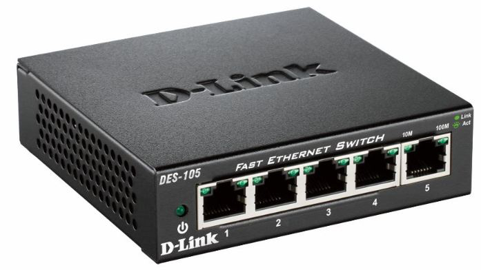 d-link 5 Port 10 100 Metal Desktop Switch Des-105/e - AD01