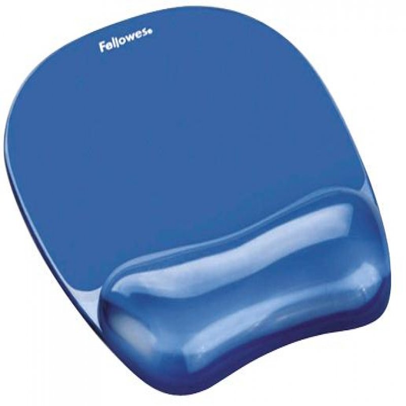 fellowes Fellowes Crystal Mousepad Wrist Support Blue 9114120 - AD01