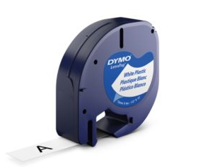 Dymo                             Dymo Letratag Tape 12mm             Plastic White                       S0721660