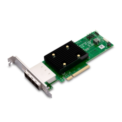 Broadcom HBA 9500-16e Tri-Mode - Storage Controller - 16 Channel - SATA 6Gb/s / SAS 12Gb/s / PCIe 4.0 (NVMe) - PCIe 4.0 X8 05-50075-00 - C2000