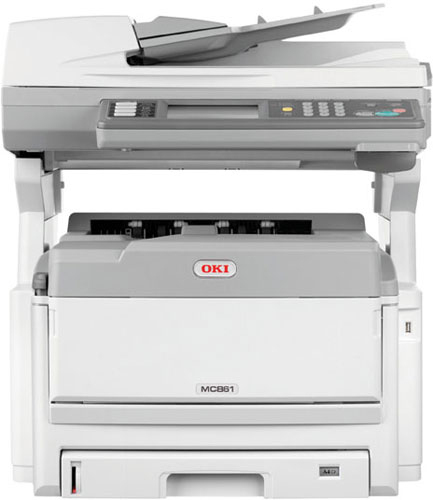 43967031 Oki MC851DN A3 Colour Laser Multifunction Printer - Refurbished