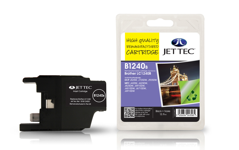 Jet101b124001  Jettec Compat Brother Lc1240bk Black Ink 13.9ml                                             - UF01