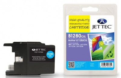 Jet101b128037  Jettec Compat Lc1280xl         Cyan Ink 13.5ml                                              - UF01