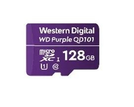 WD Purple SC QD101 WDD128G1P0C - Flash Memory Card - 128 GB - UHS-I U1 / Class10 - MicroSDXC UHS-I - Purple WDD128G1P0C - C2000