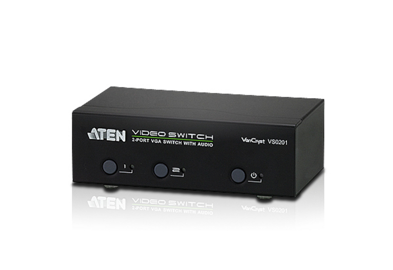 Vs0201-at-e aten 2 Port Desktop Video Switch - NA01