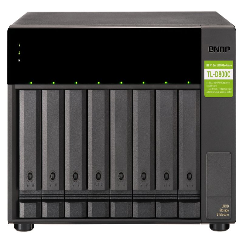 QNAP TL-D800C/96TB EXOS 8 Bay Desktop TL-D800C/96TB-EXOS - CMS01