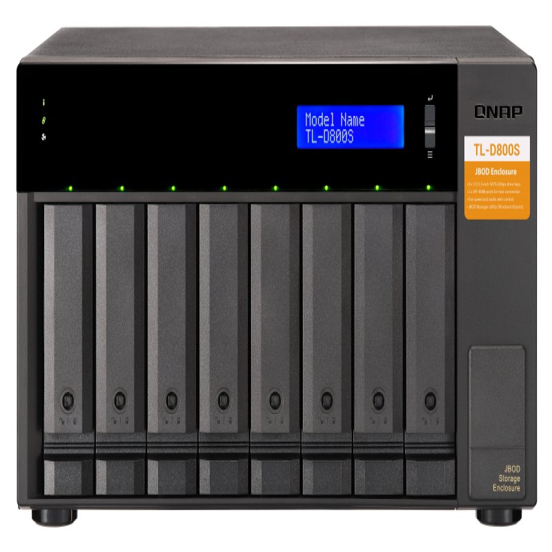 QNAP TL-D800S/48TB EXOS 8 Bay Desktop TL-D800S/48TB-EXOS - CMS01