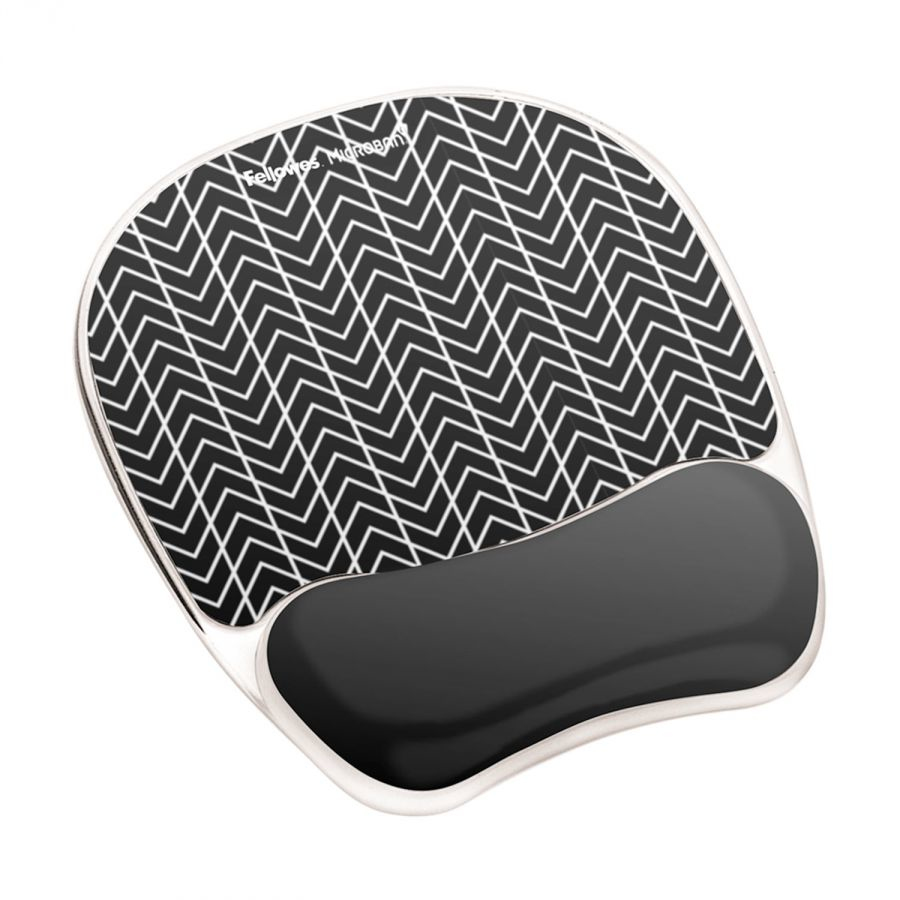 fellowes Fellowes Chevron Photo Gel Mousepad Wrist Support 9653401 - AD01