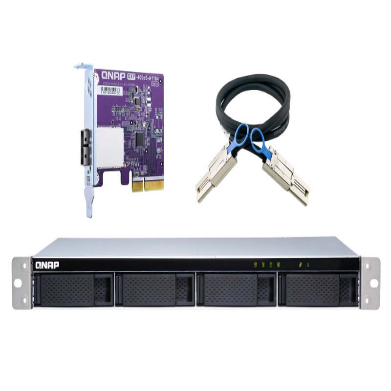 QNAP TL-R400S/16TB EXOS 4 Bay Rack TL-R400S/16TB-EXOS - CMS01