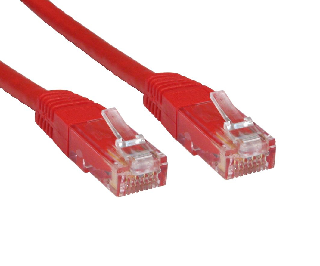 0.5m Cat 6 Utp Pvc Inj Mdd Cbl-red Ert-600r - WC01