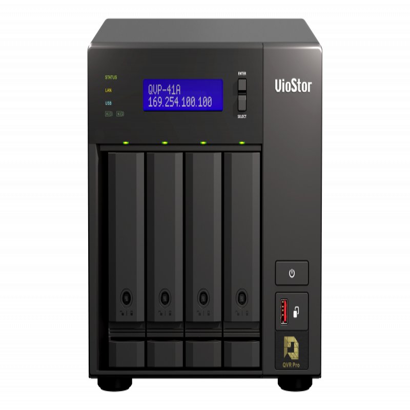 QNAP QVP-41A VioStor 4 Bay NVR Enc QVP-41A - CMS01