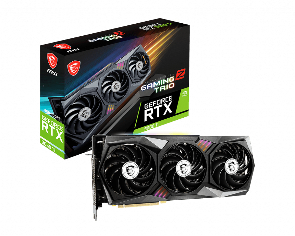 MSI RTX 3060 TI 8GB GAMING Z TRIO 8G LHR GEFORCE RTX 3060 TI GAMING Z TRIO 8G LHR