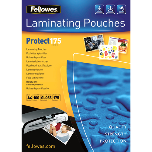 5308703 fellowes Laminating Pouch 175mic A4 100pk - NA01
