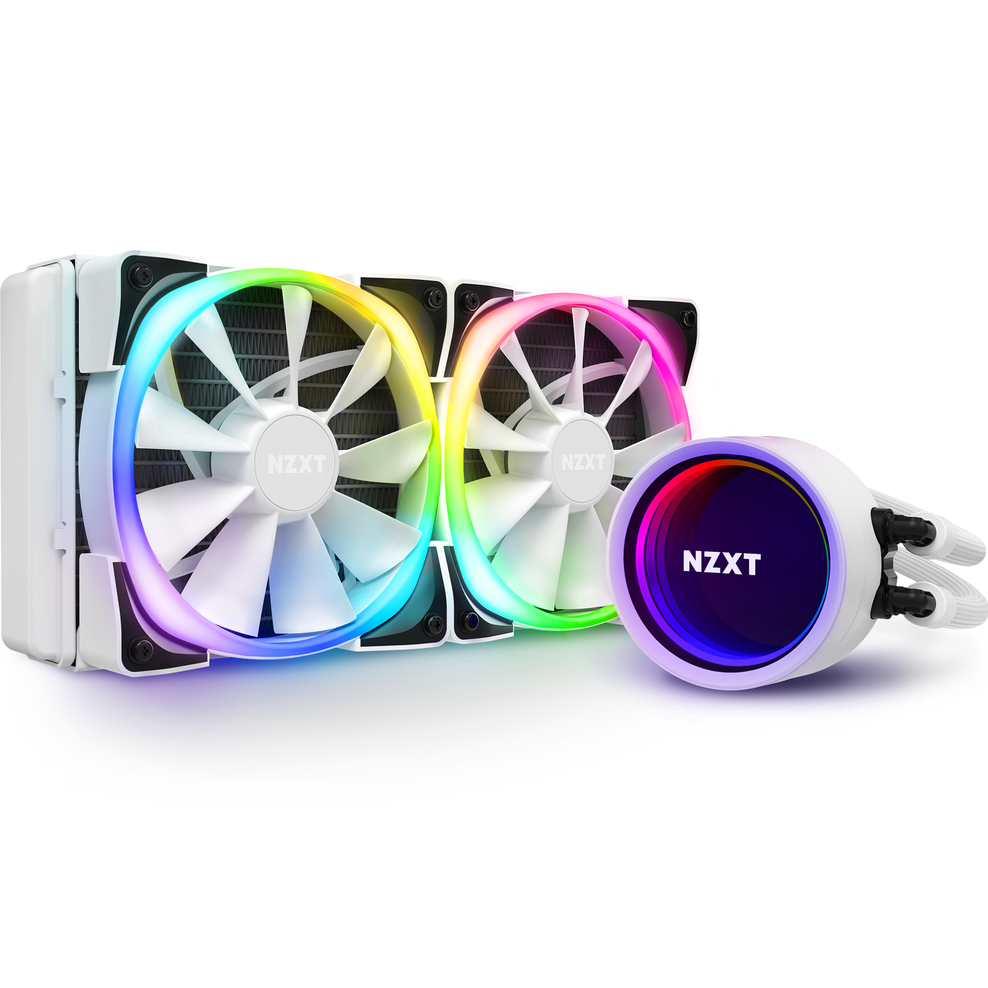 NZXT Kraken X53 RGB 240mm AIO White RL-KRX53-RW - CMS01