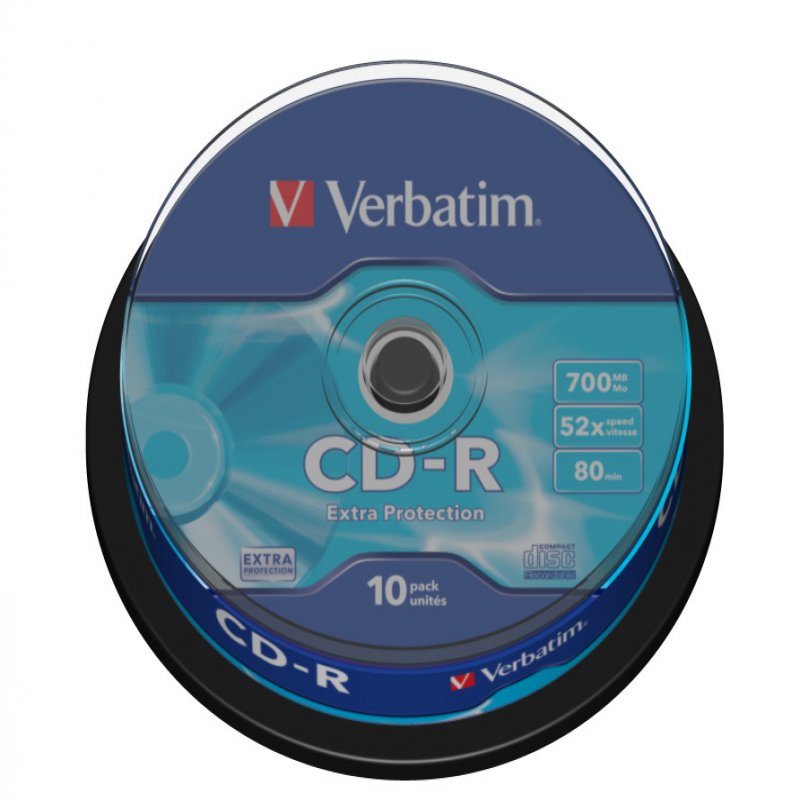 Verbatim DataLife 80 min 52x. CD-R 10PK 43437 - CMS01