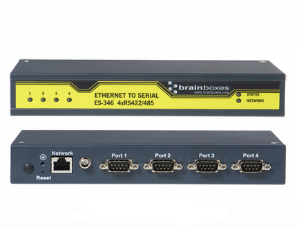 Es-346 brainboxes Es-346  Ethernet To Serial 4pt - NA01